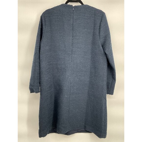 Tuckernuck Womens Navy Tweed Chain Lace-Up Dress XL - Picture 4 of 6